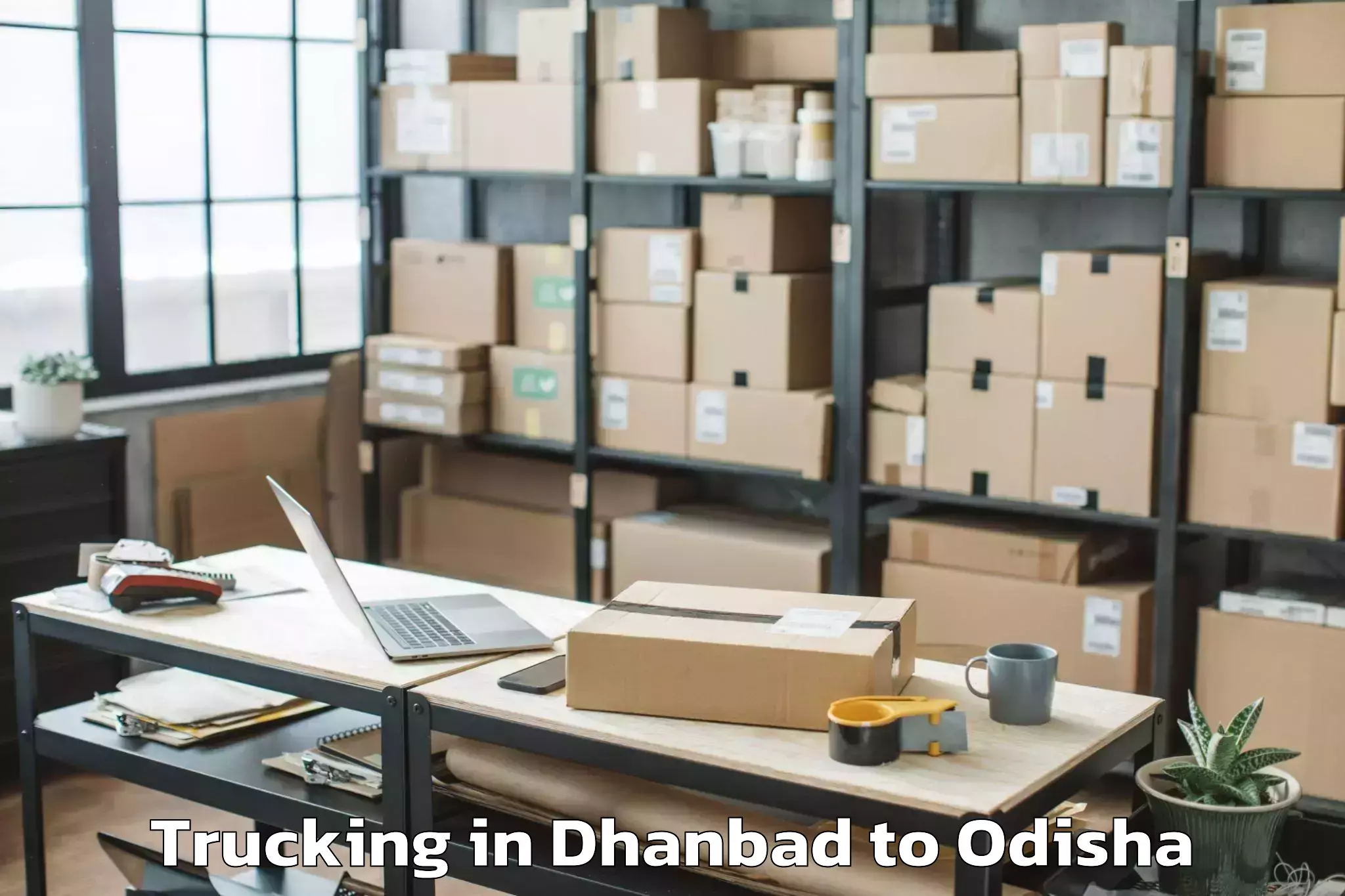 Book Dhanbad to Bangriposi Trucking